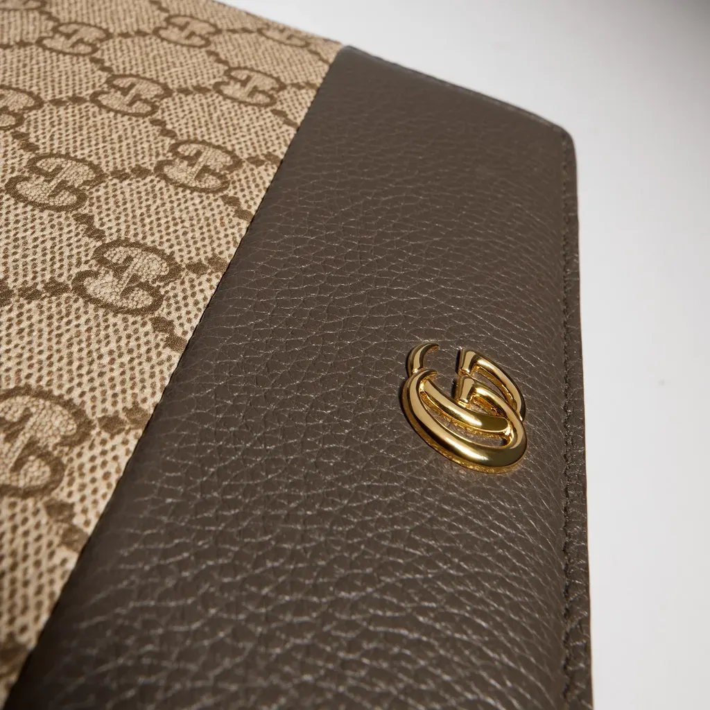 Bi-Color Gg Marmont Wallet On Chain