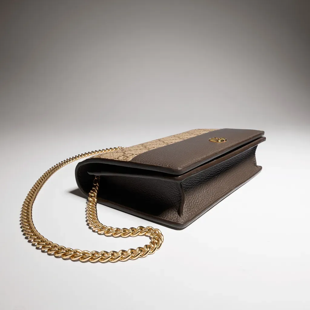 Bi-Color Gg Marmont Wallet On Chain