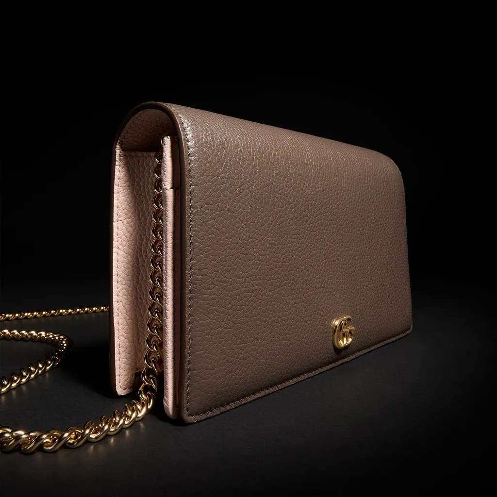 Bi-Color Gg Marmont Wallet On Chain