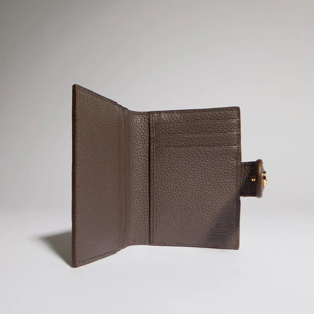 Bi-Color Gg Marmont Card Case