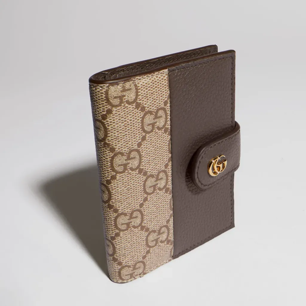 Bi-Color Gg Marmont Card Case