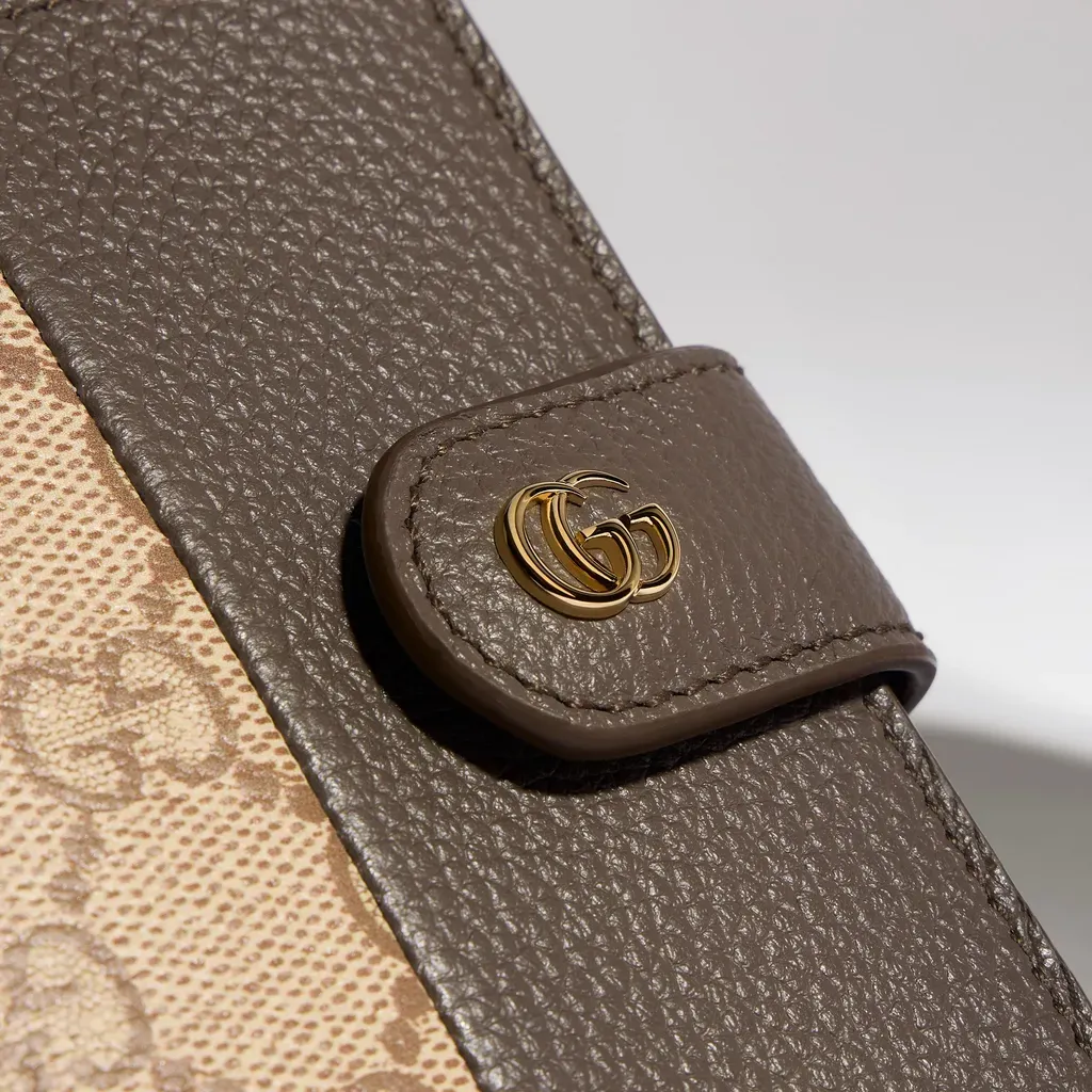 Bi-Color Gg Marmont Card Case