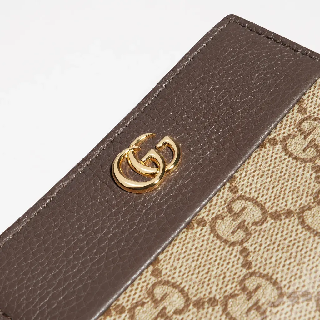 Bi-Color Gg Marmont Small Wallet
