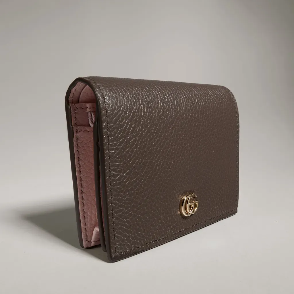 Bi-Color Gg Marmont Small Wallet