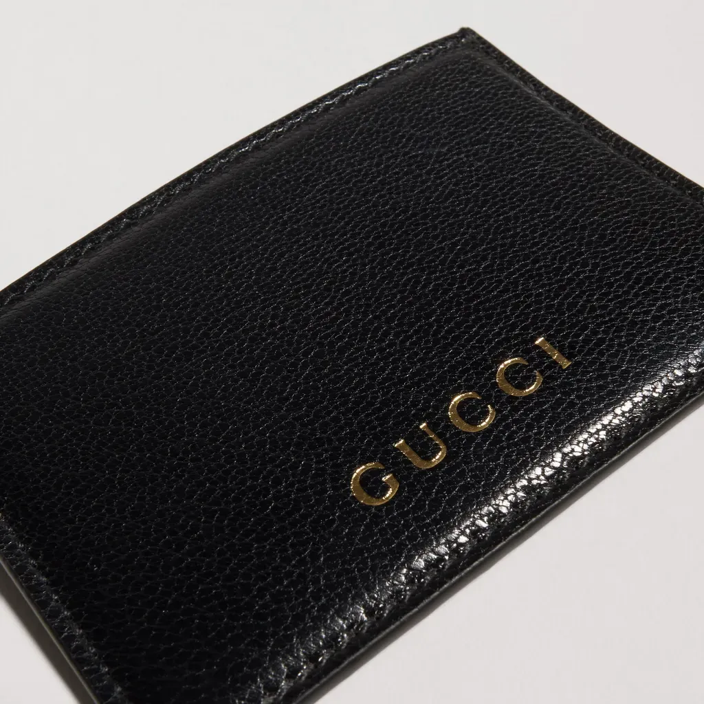 Card Case With Gucci Lettering