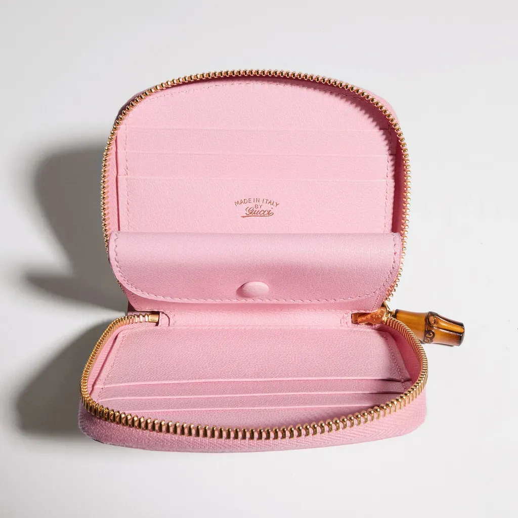 Small Wallet With Bamboo