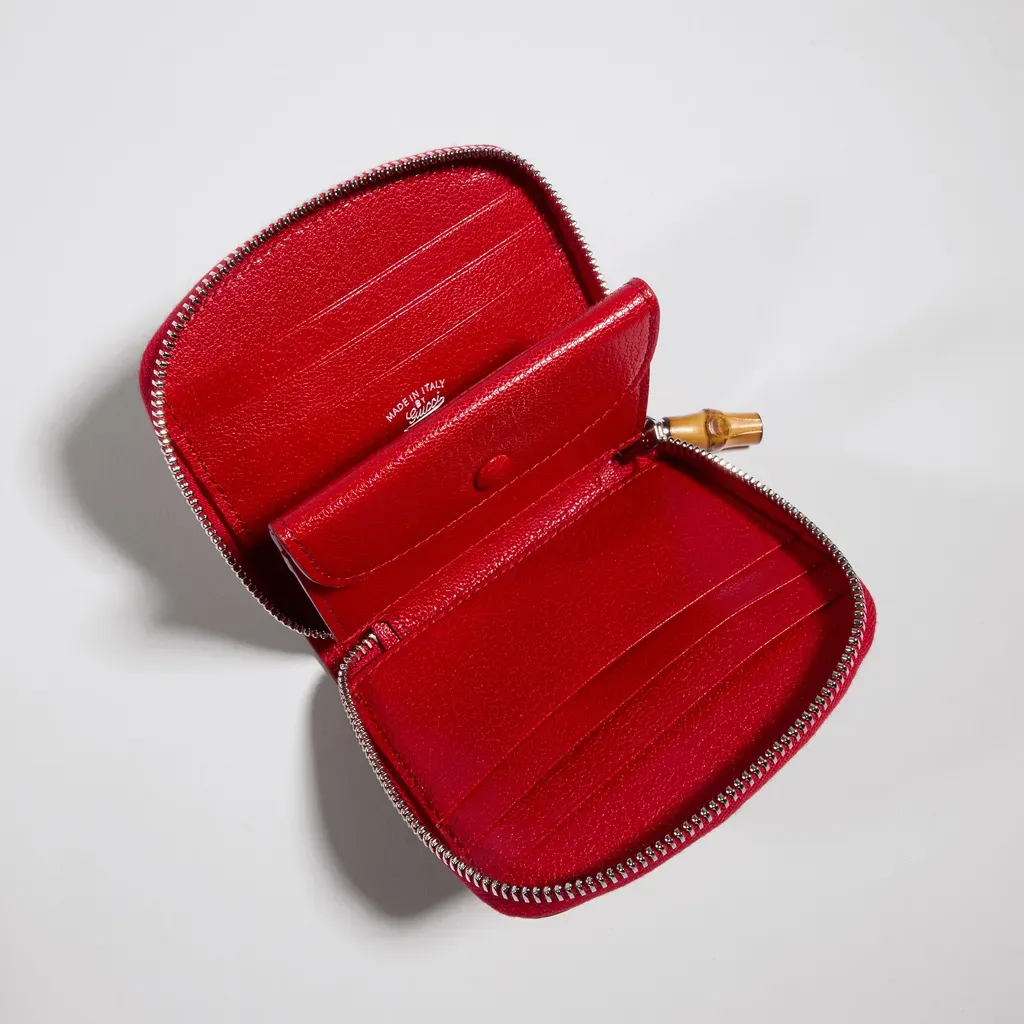Small Wallet With Bamboo