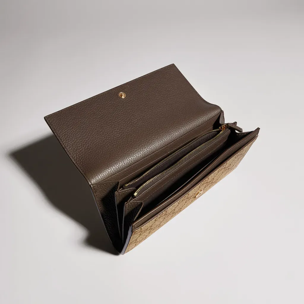 Bi-Color Gg Marmont Continental Wallet