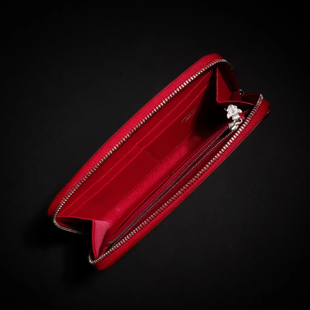 Zip Around Wallet With Bamboo