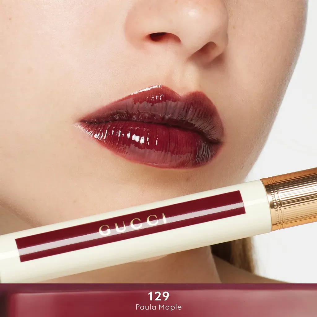 129 , Gucci Glow Oil-In-Water Tint Paula Maple