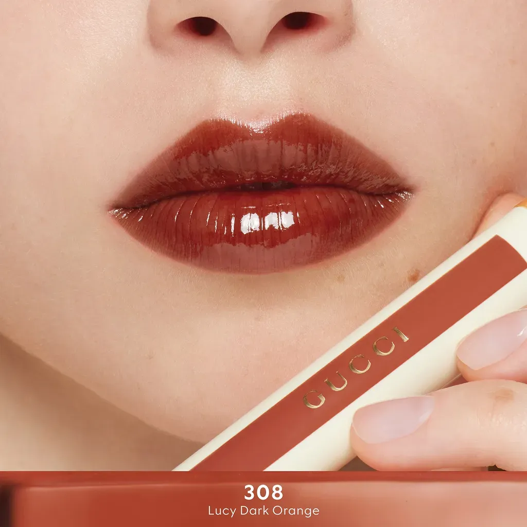 308 , Gucci Glow Oil-In-Water Tint Lucy Dark Orange