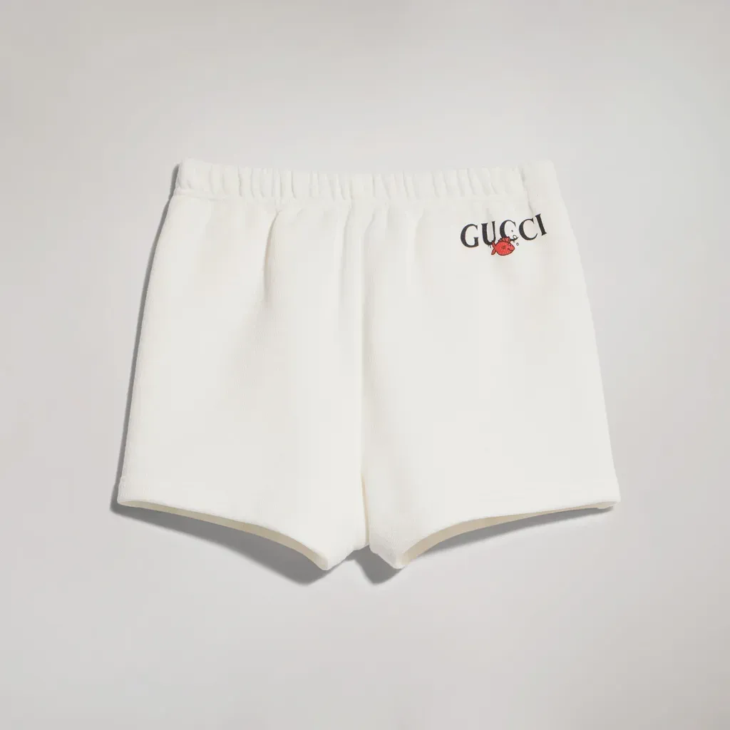 Baby Cotton Jersey Shorts With Print