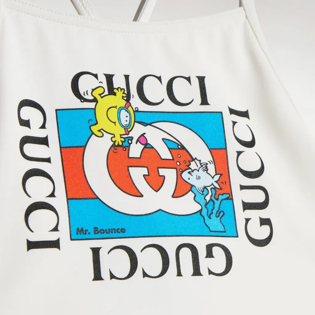 Baby Jersey Swimsuit With Print