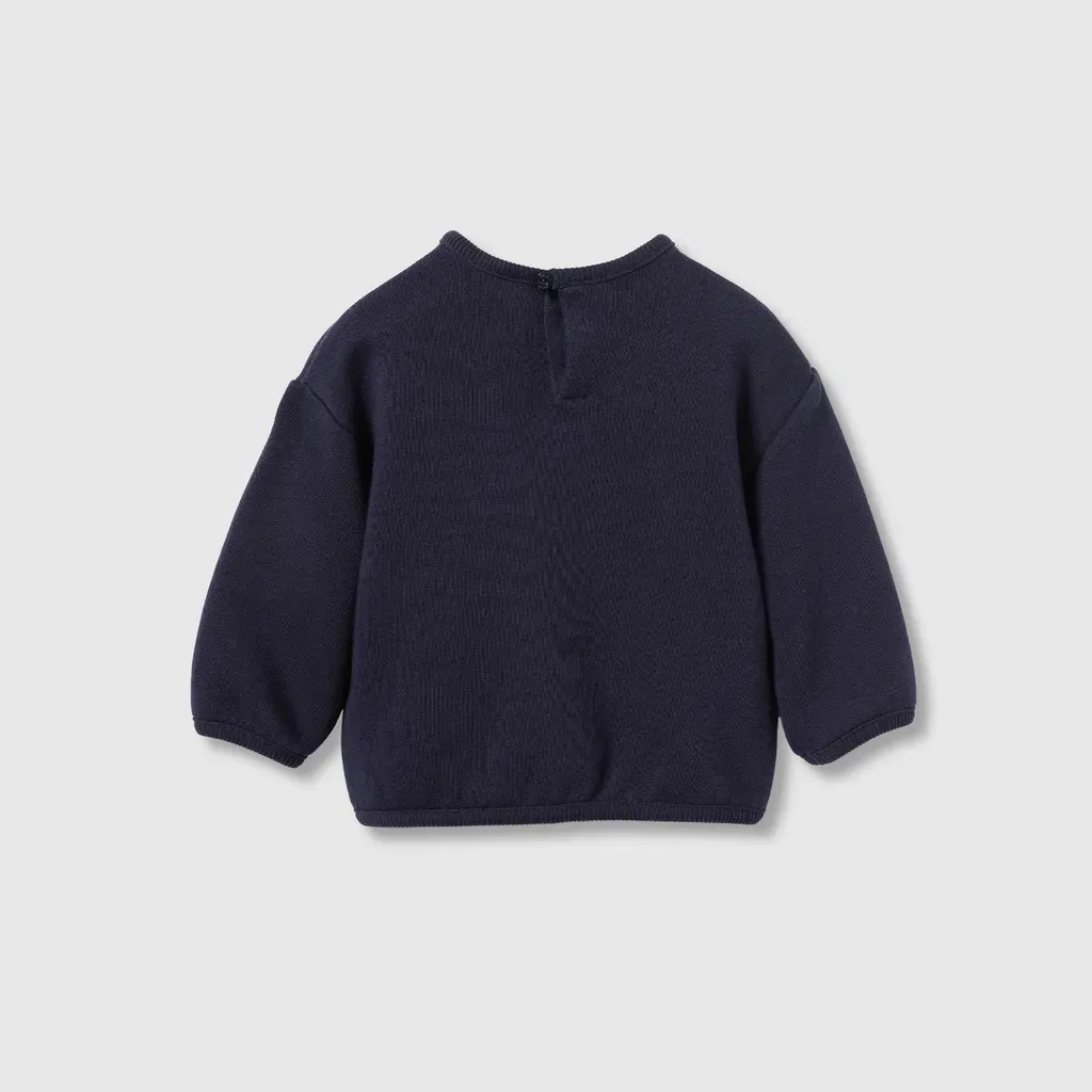 Baby Cotton Sweatshirt With Web