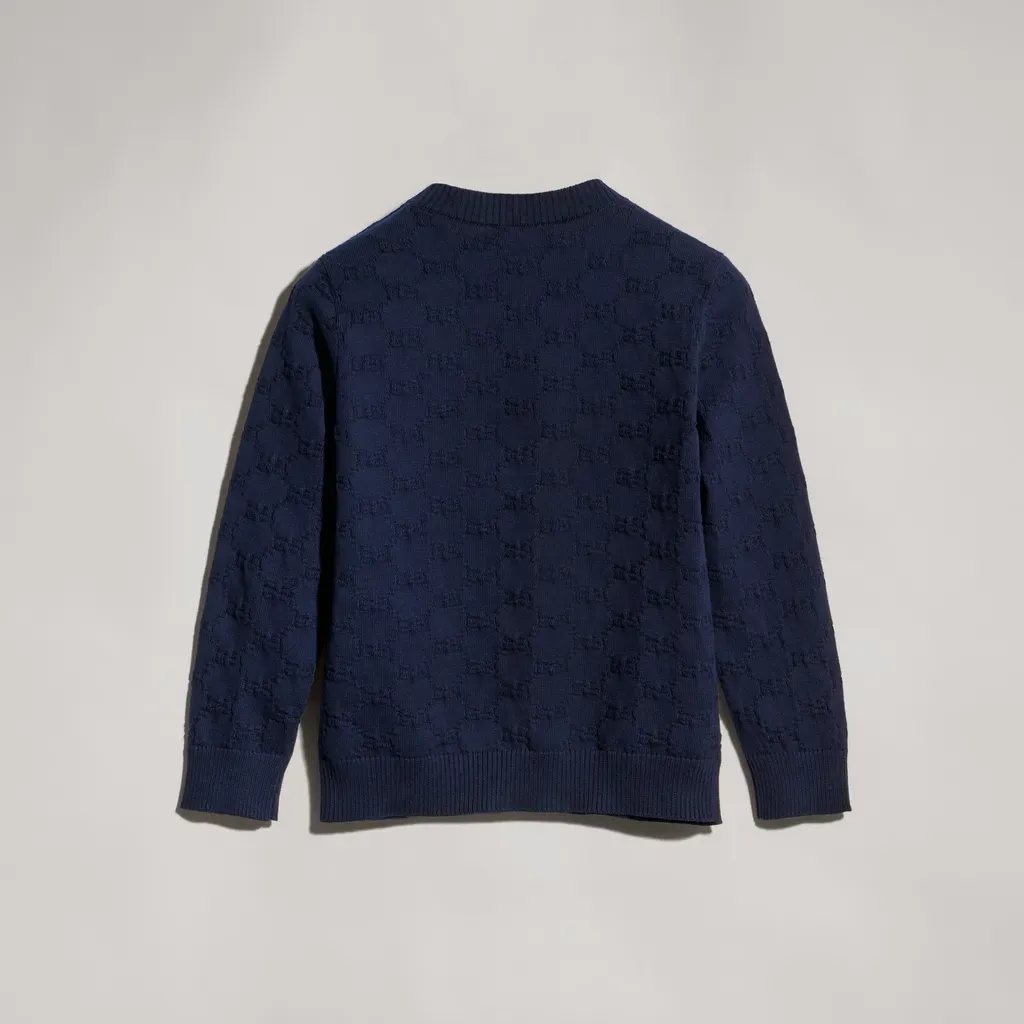 Children's Gg Cotton Cardigan
