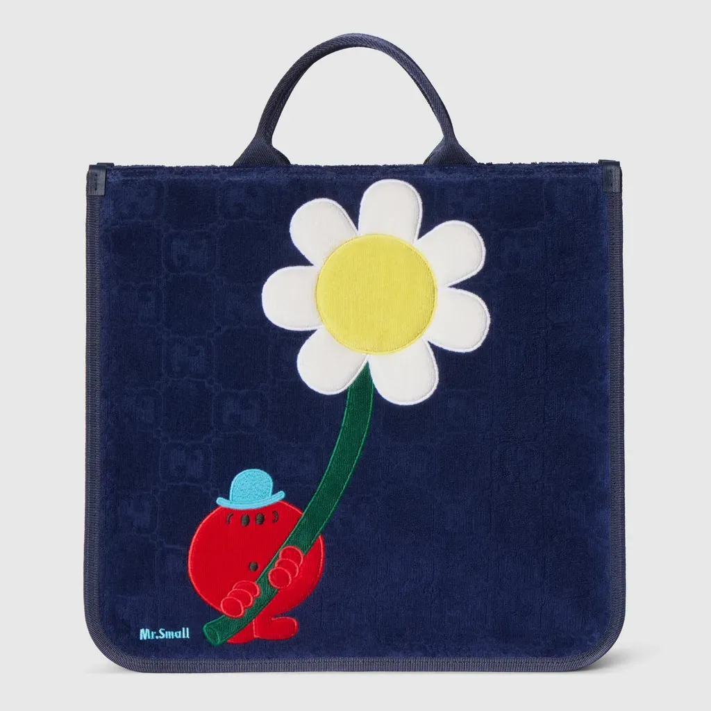 Children's Gg Tote Bag With Embroidery