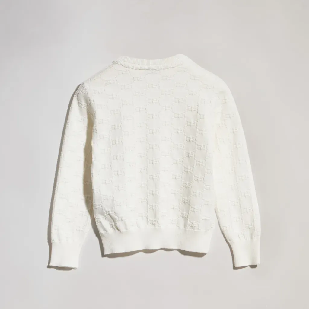 Children's Gg Cotton Cardigan