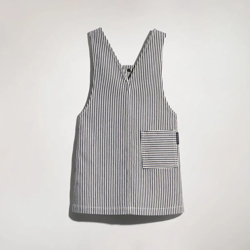 Children's Striped Denim Dress