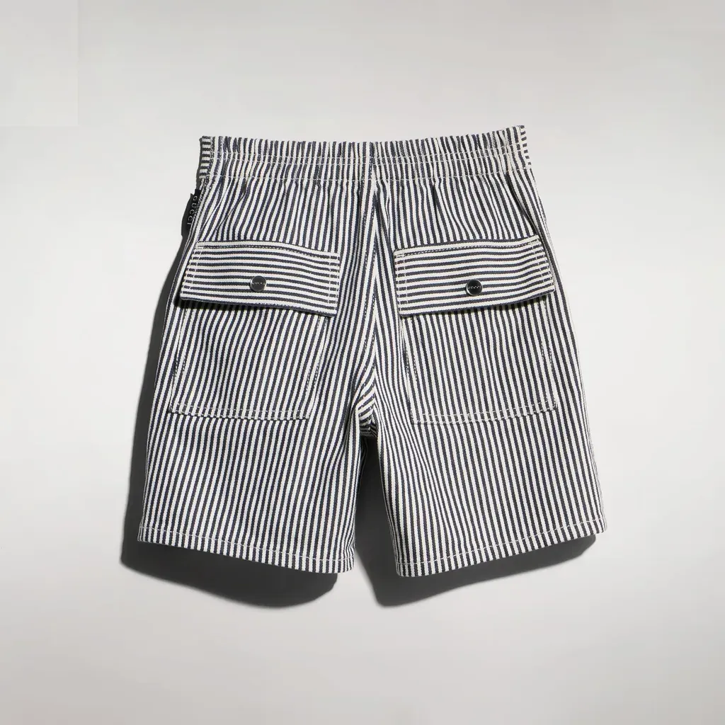 Children's Striped Denim Shorts
