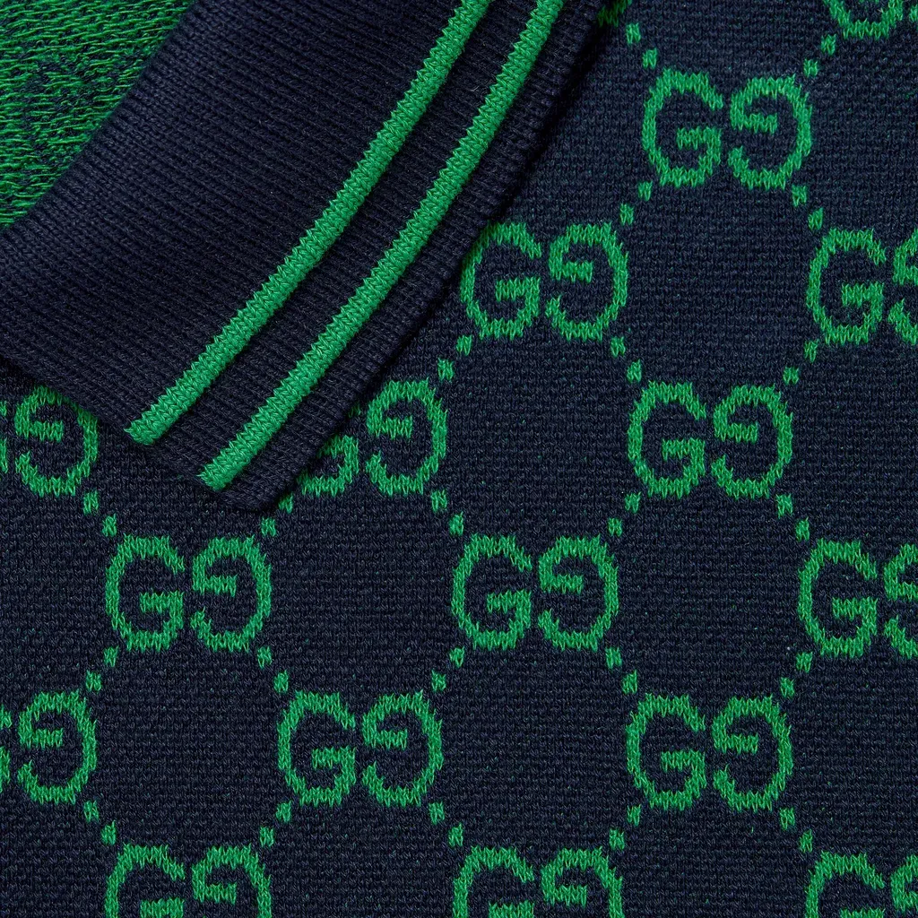 Children's Gg Cotton Polo Shirt
