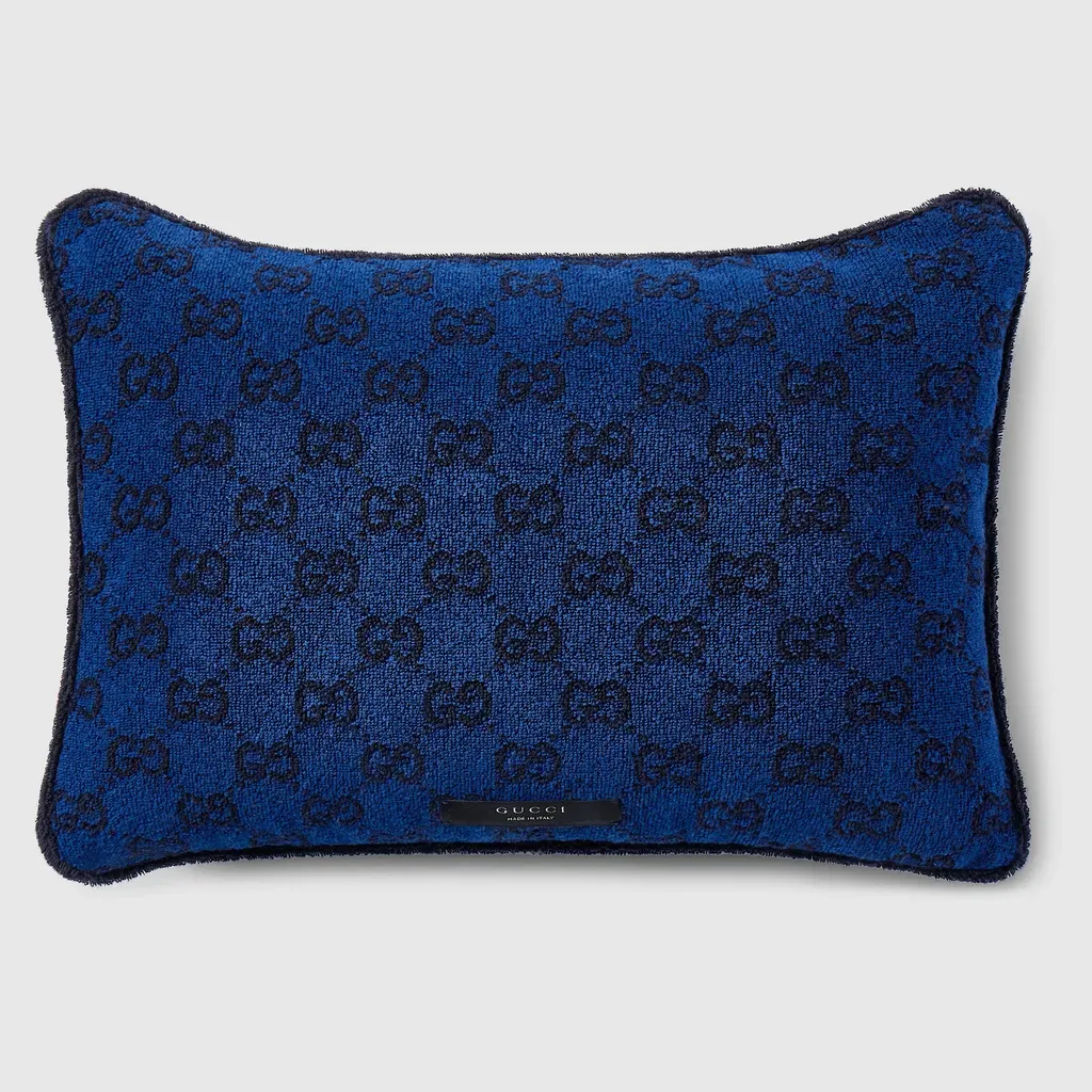 Gg Cotton Rectangular Cushion