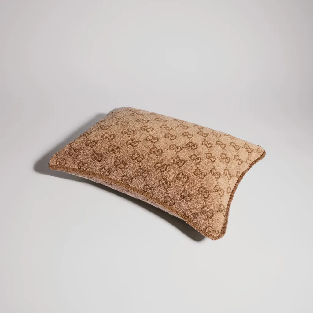 Gg Cotton Rectangular Cushion