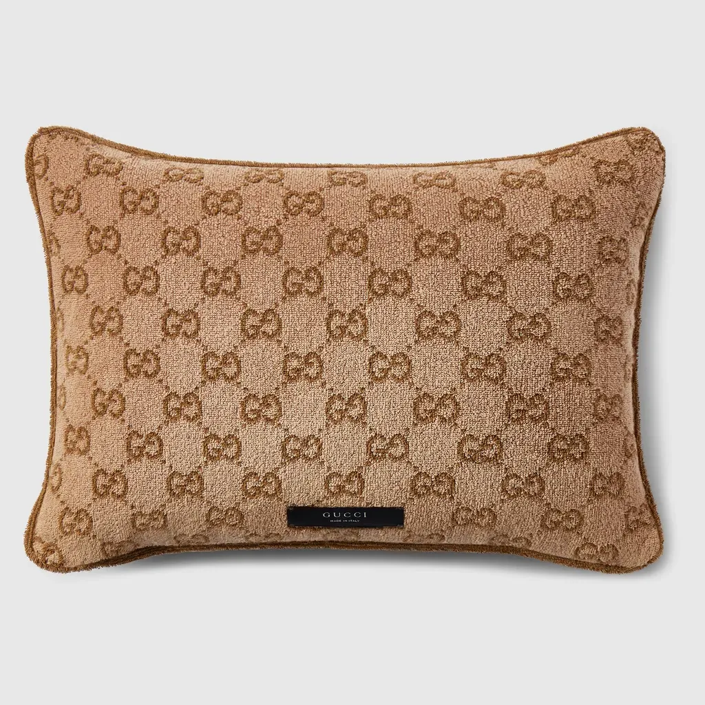 Gg Cotton Rectangular Cushion