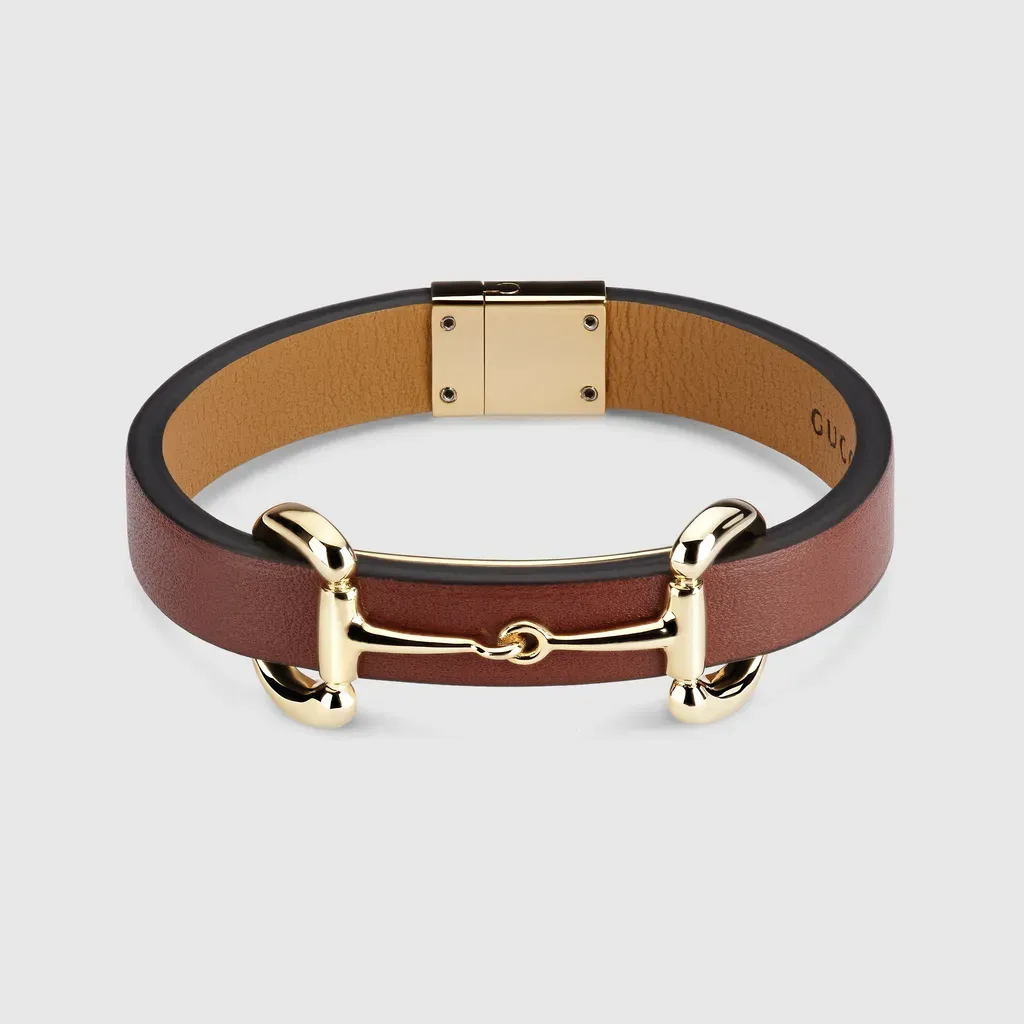 Leather Bracelet With Horsebit