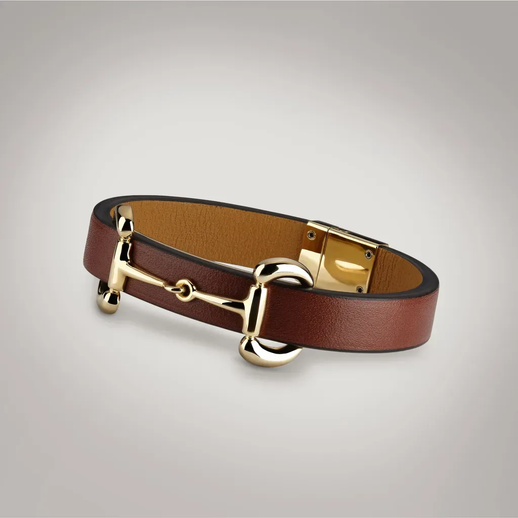 Leather Bracelet With Horsebit