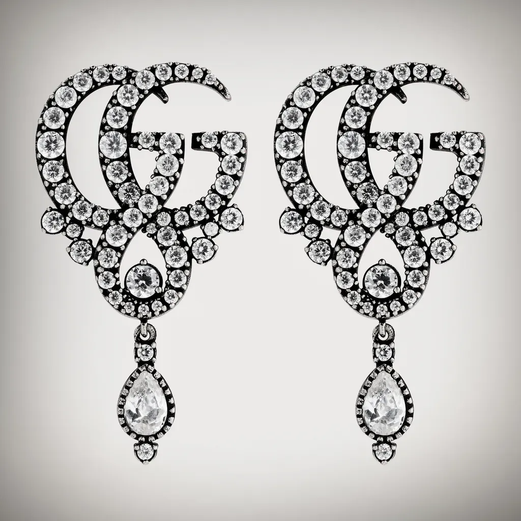 Gg Marmont Crystal Earrings