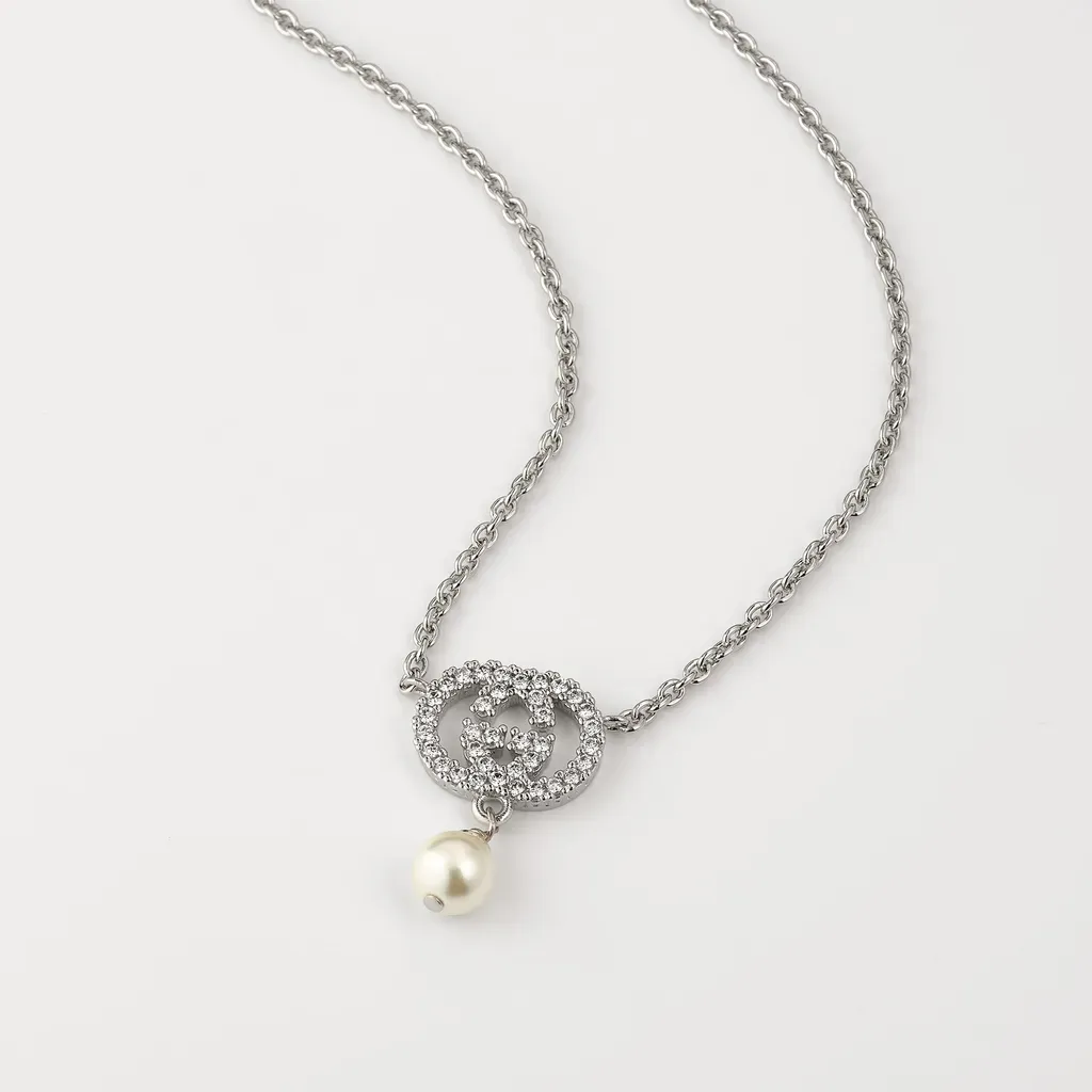 Crystal And Pearl Necklace