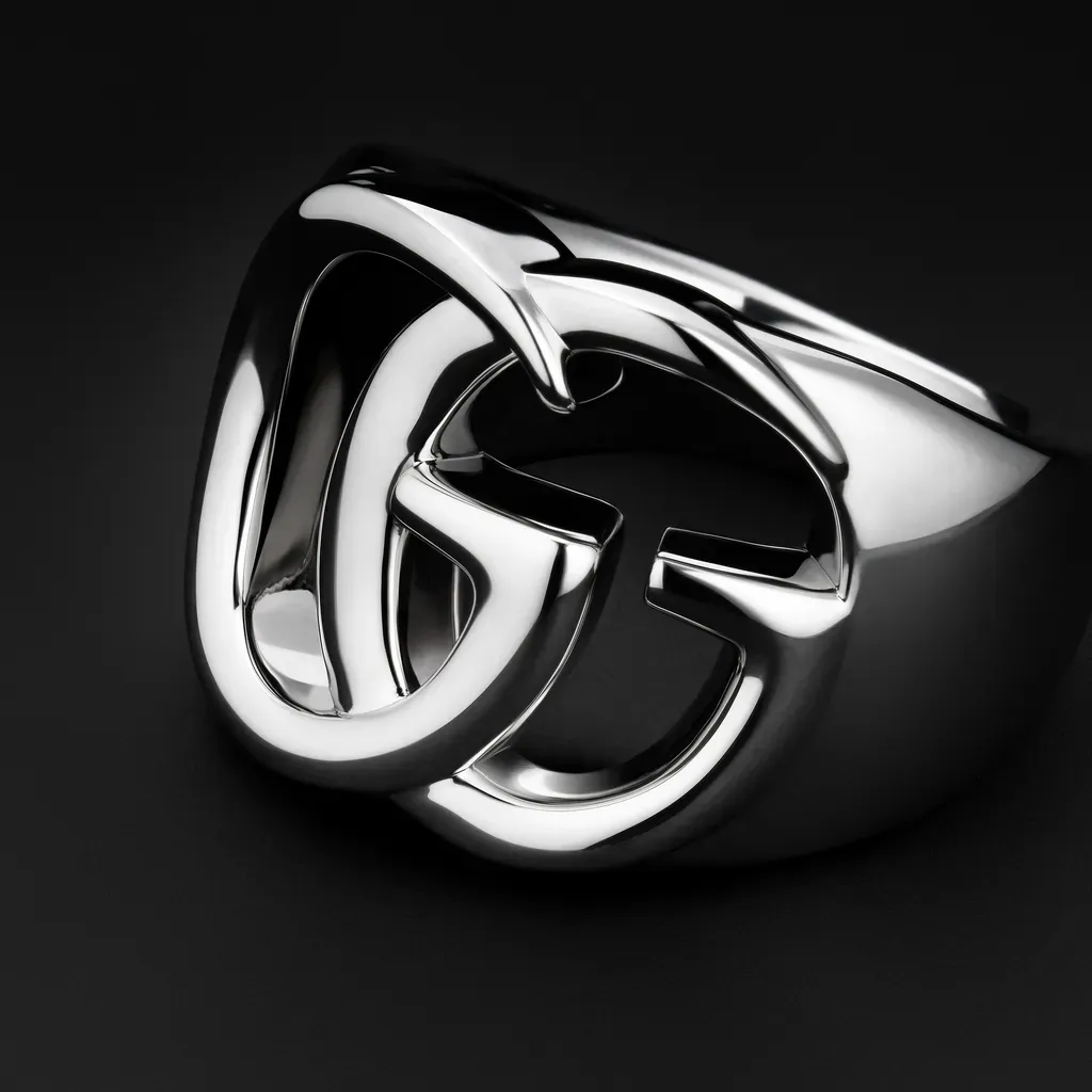 Gg Marmont Cut-Out Wide Ring