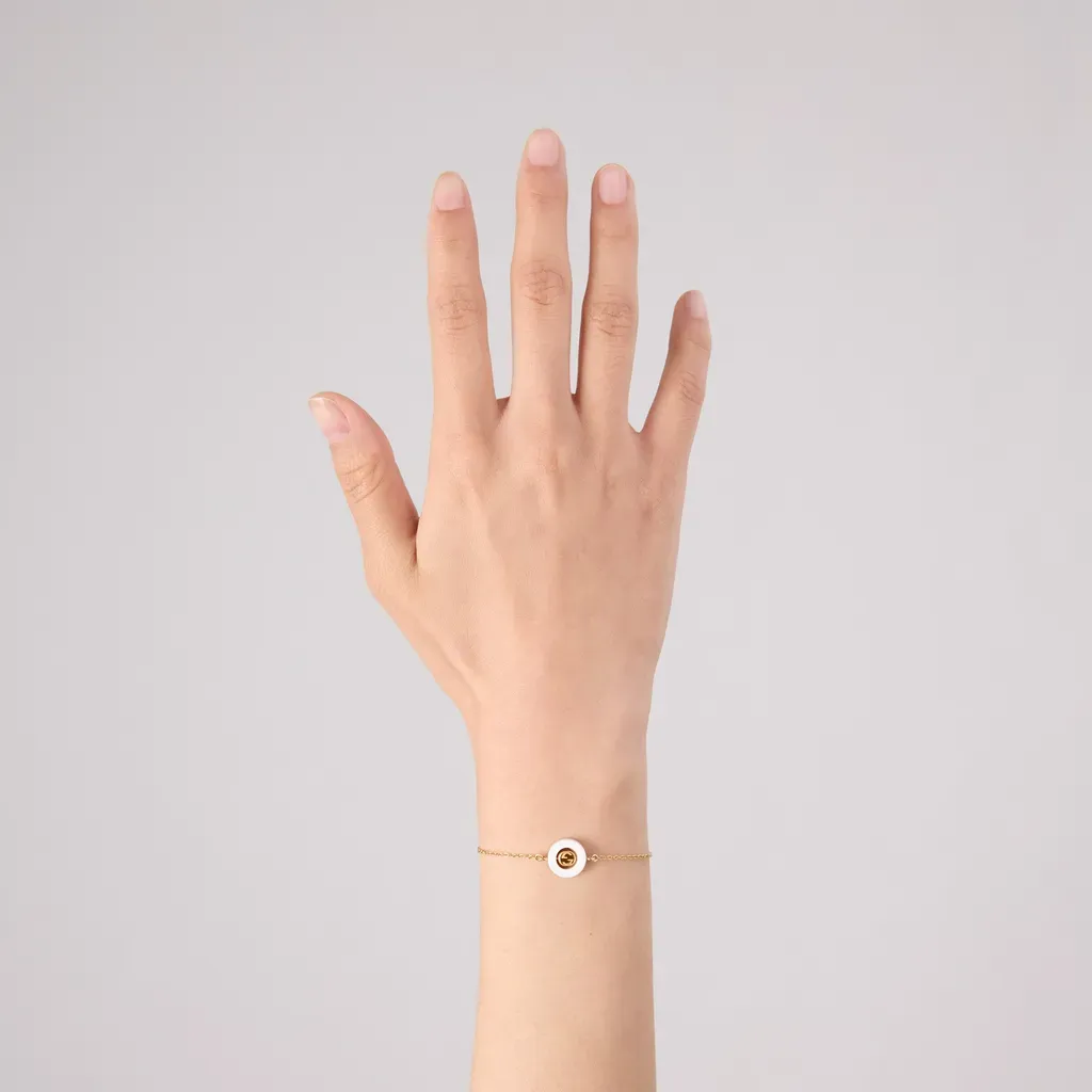 Gucci Interlocking 18K Chain Bracelet