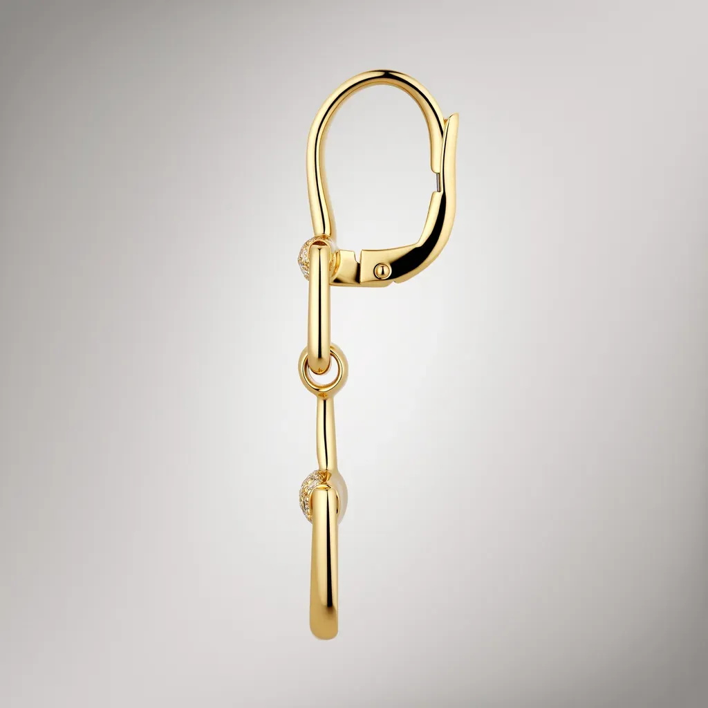 Gucci Horsebit Diamond 18K Earrings