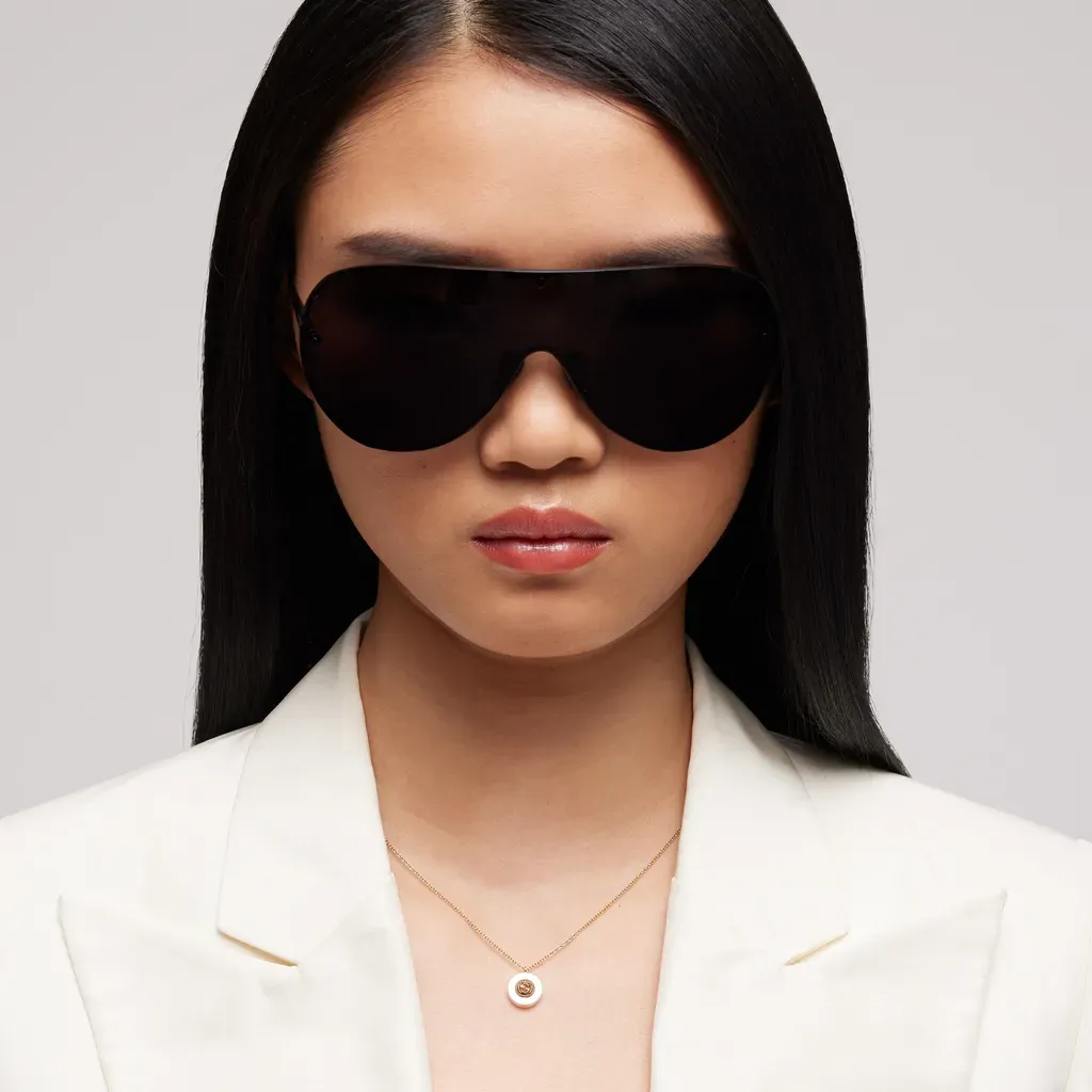 Gucci Interlocking 18K Pendant Necklace