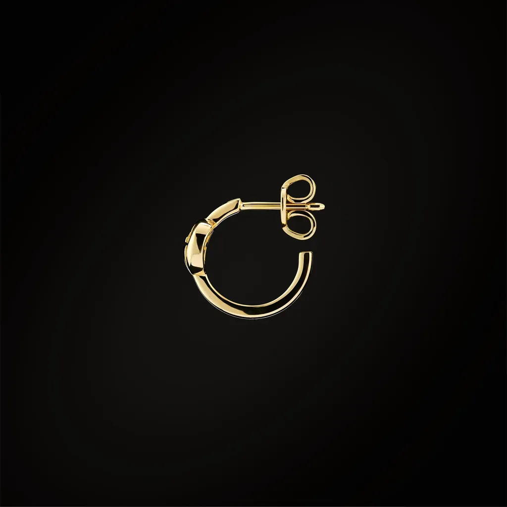 Gucci Interlocking 18K Hoop Earrings