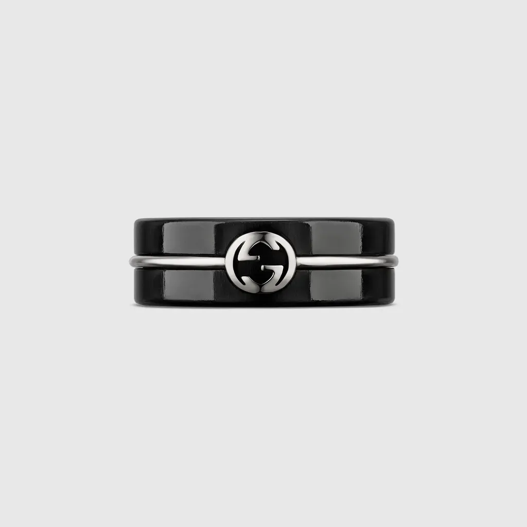 Gucci Interlocking Corundum Ring