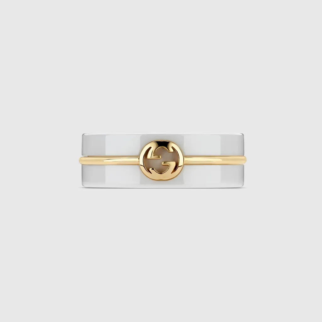 Gucci Interlocking Zirconia Ring