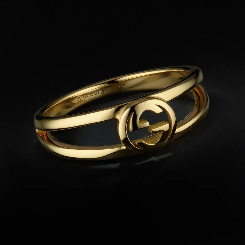 Gucci Interlocking 2-Band 18K Ring