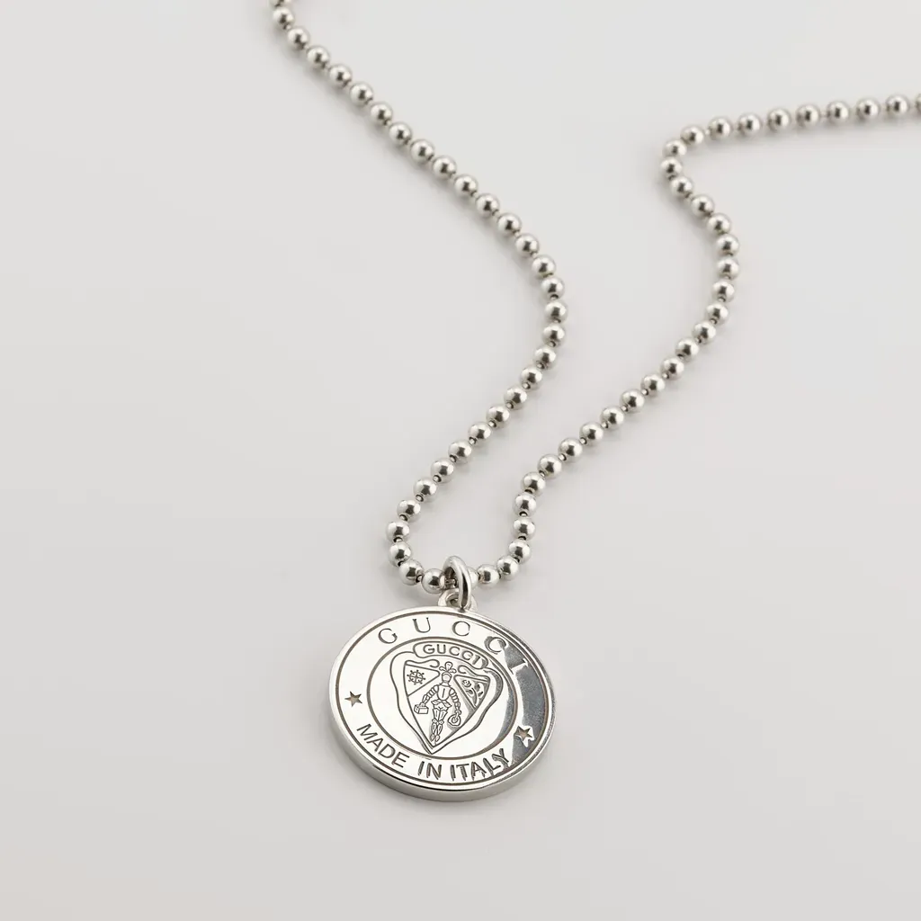 Gucci Crest Pendant Necklace