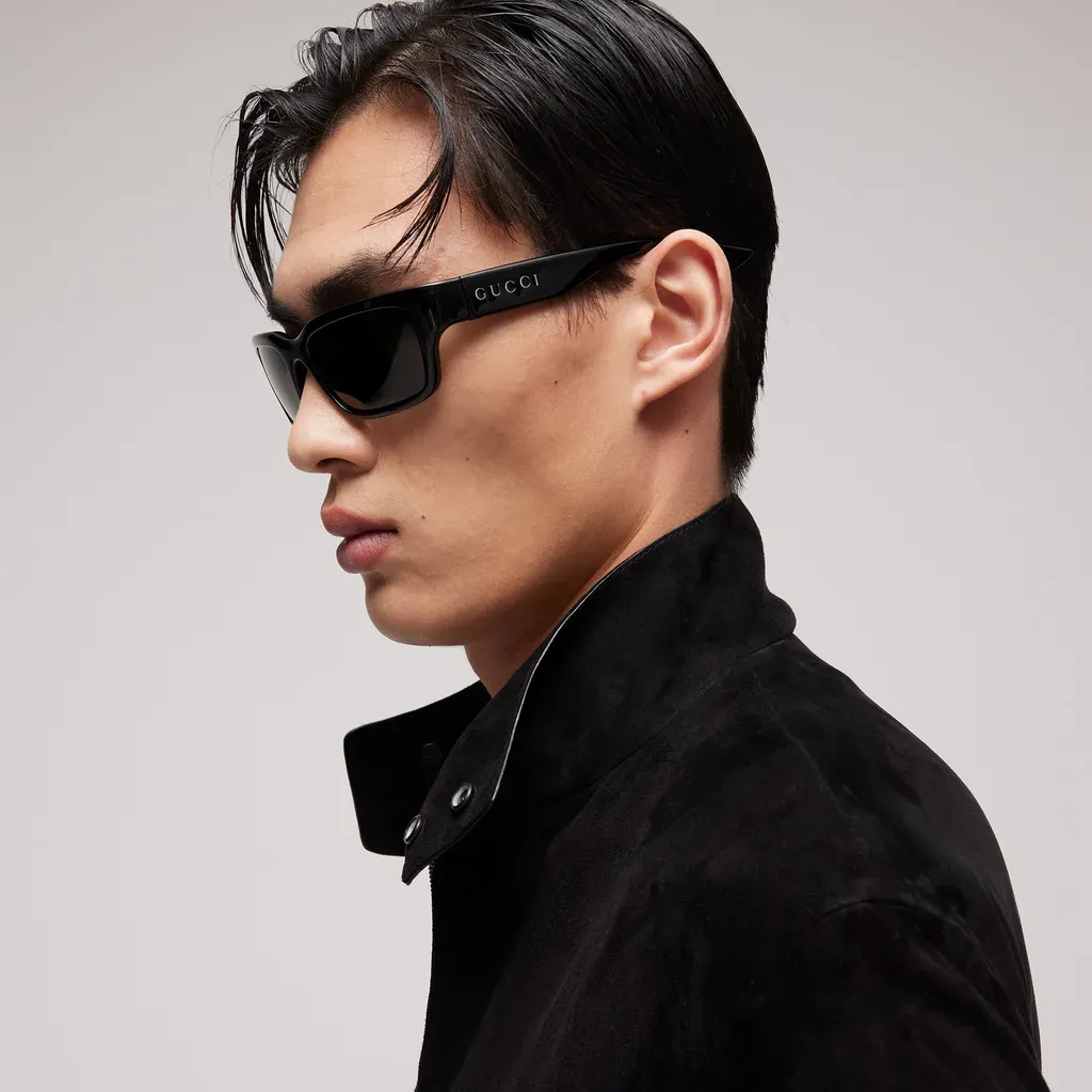 Rectangular-Frame Sunglasses