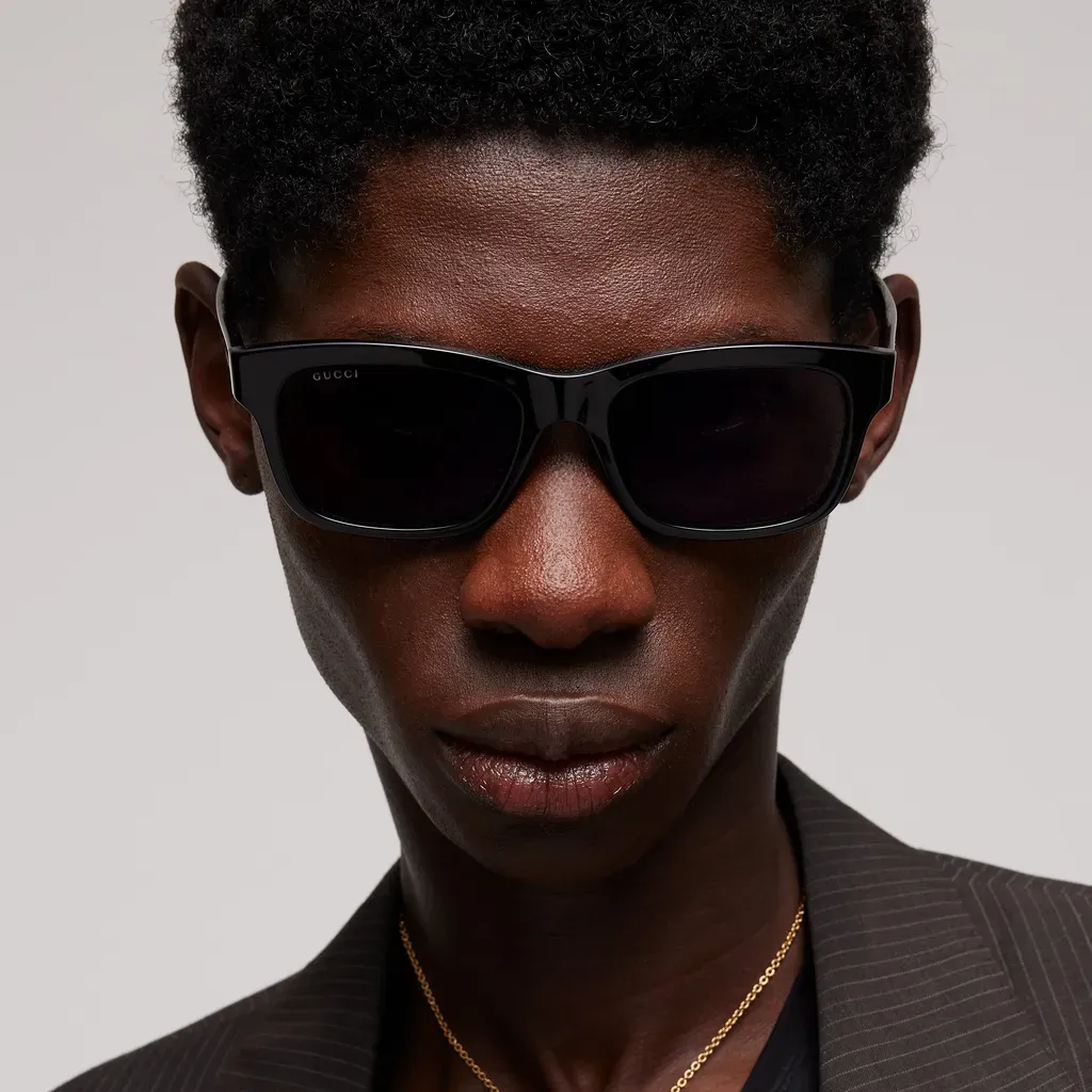 Rectangular-Frame Sunglasses