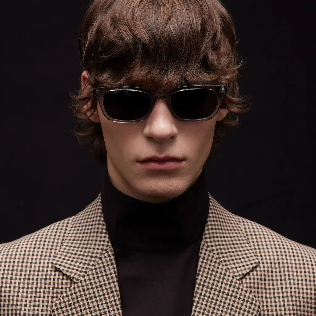 Rectangular-Frame Sunglasses