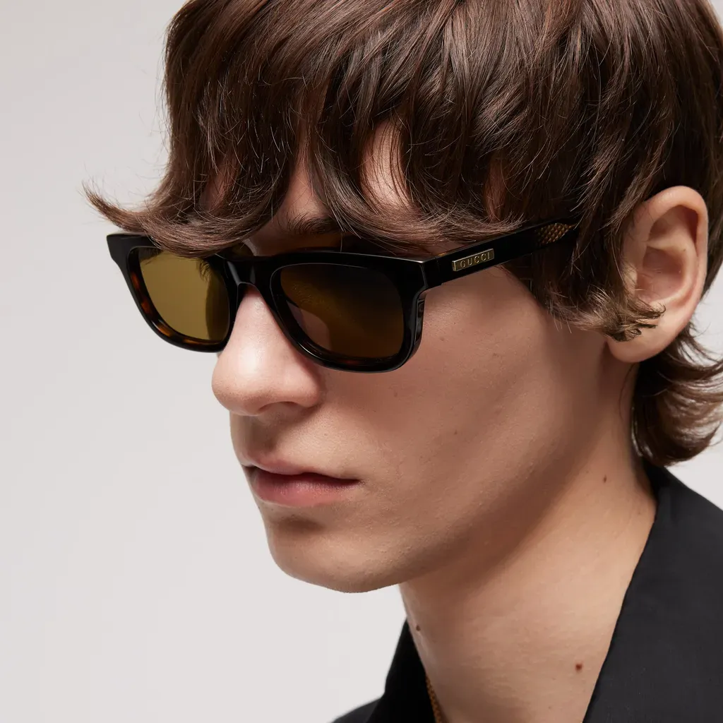Rectangular-Frame Sunglasses