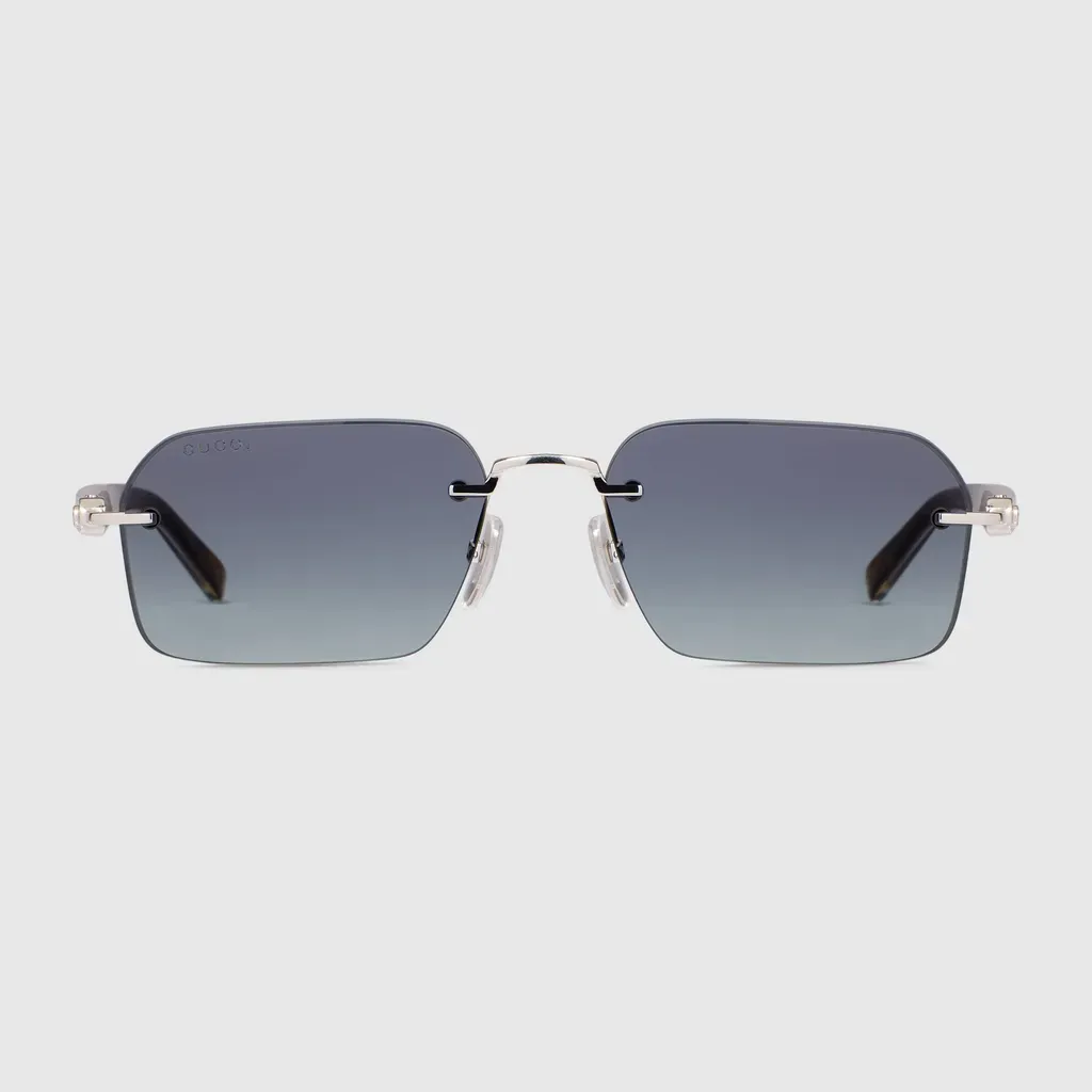 Rectangular-Frame Sunglasses