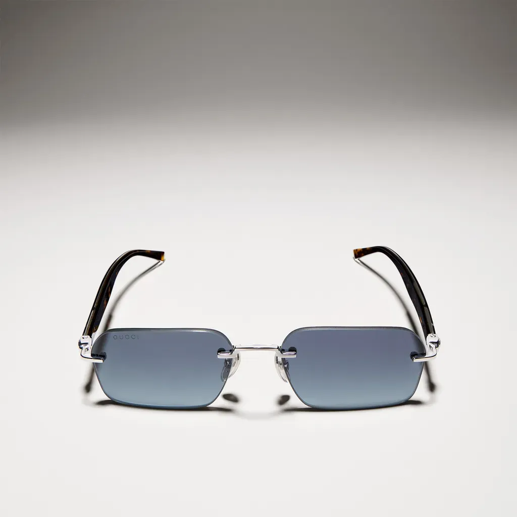 Rectangular-Frame Sunglasses