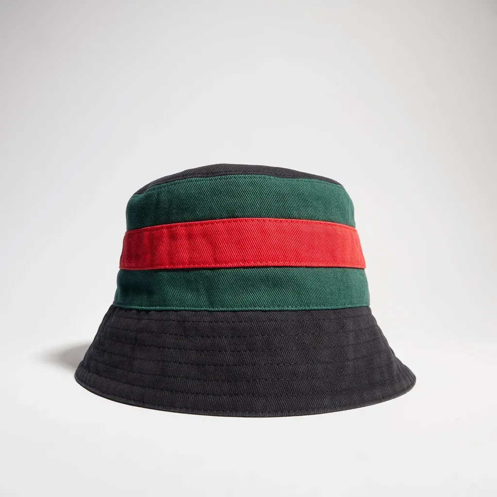 Washed Cotton Bucket Hat With Web