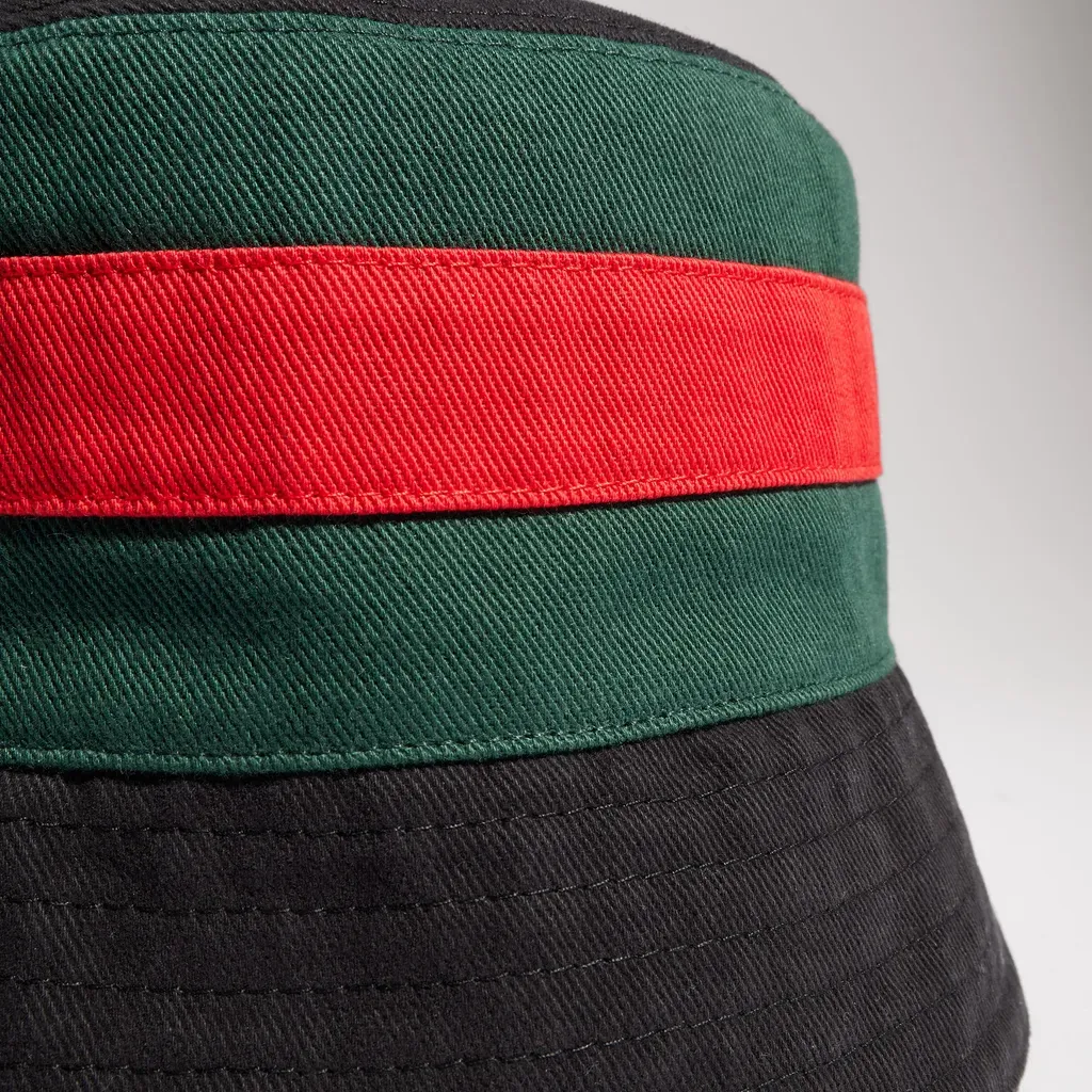 Washed Cotton Bucket Hat With Web