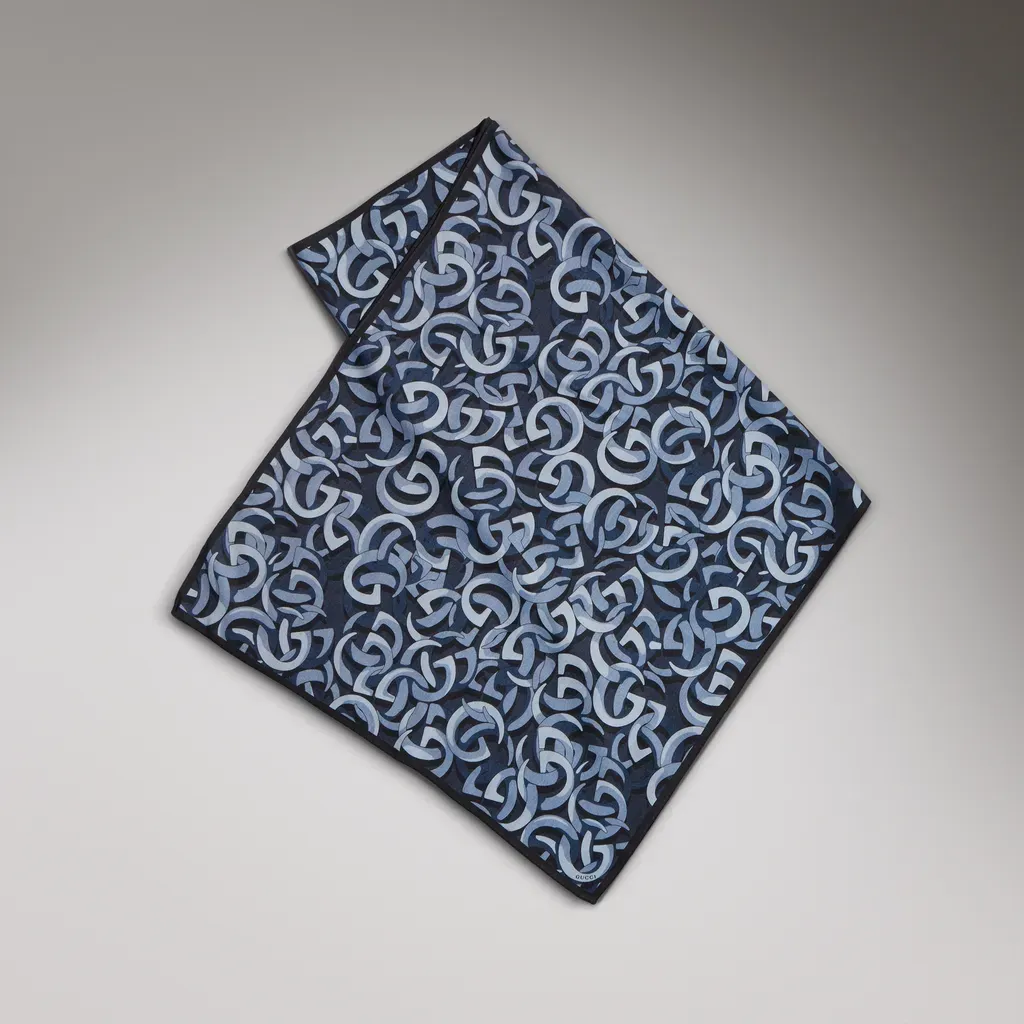 Gucci Double G Cotton Silk Stole