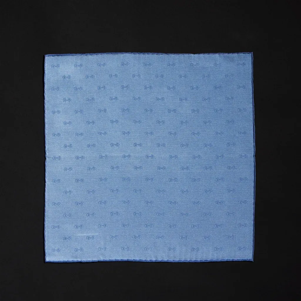 Horsebit Silk Jacquard Pocket Square